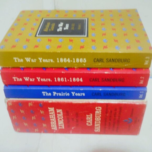 Carl Sandburgs Abraham Lincolns Box Set Prairie Years 1-3 War Years - Picture 6 of 7